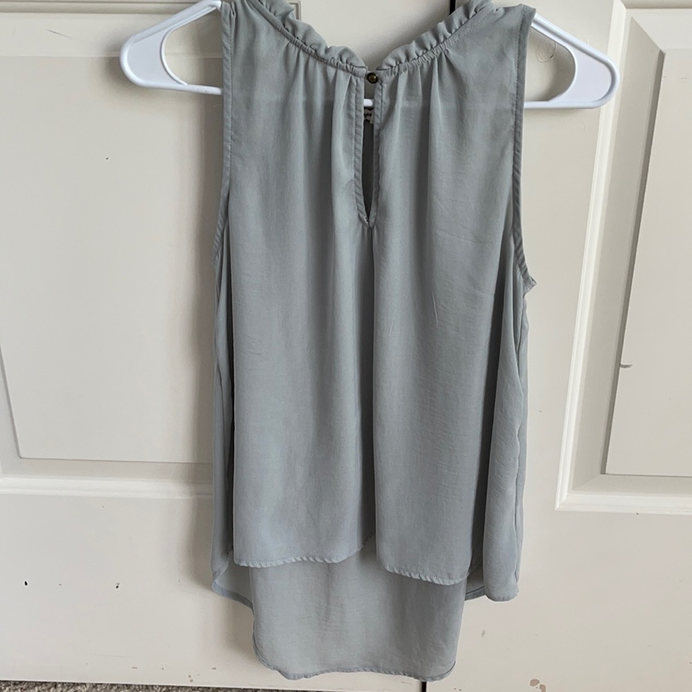 Blue/green dressy tank